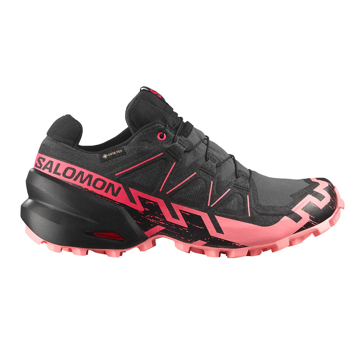 SALOMON - DONNA - SPEEDCROSS 6 GTX W Nine Iron / Black / Flamingo Pink - immagine 2
