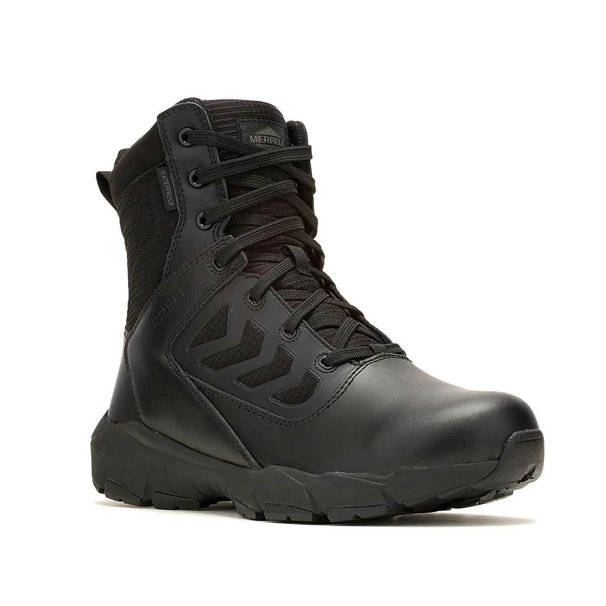 SCARPONI - MERREL - FULLBENCH TACTICAL 8'' ZIP WATERPROOF CB Black - immagine 3