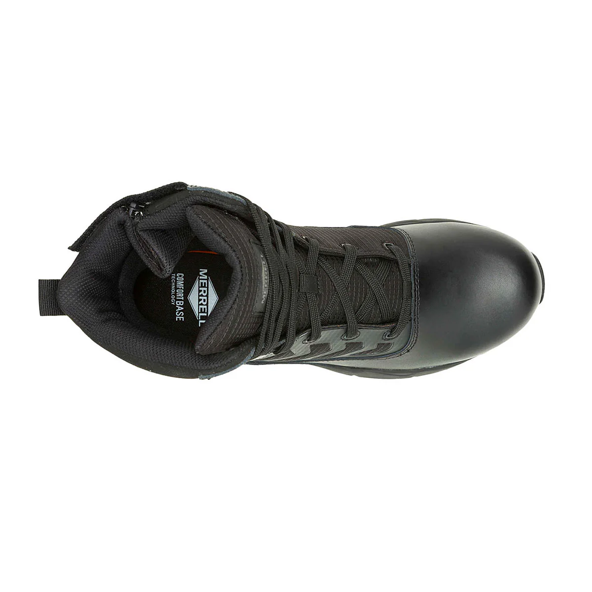 SCARPONI - MERREL - FULLBENCH TACTICAL 8'' ZIP WATERPROOF CB Black - immagine 4