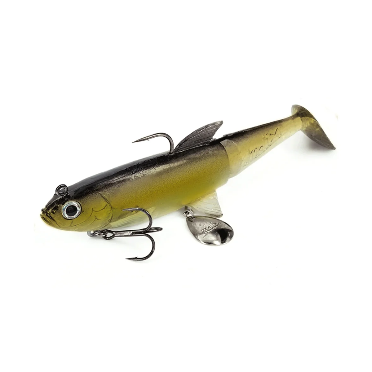 MOLIX - SHAD 140 5.5" SWIMBAIT 14cm - 5.5in 60g - 2oz Brown Gold - immagine 2