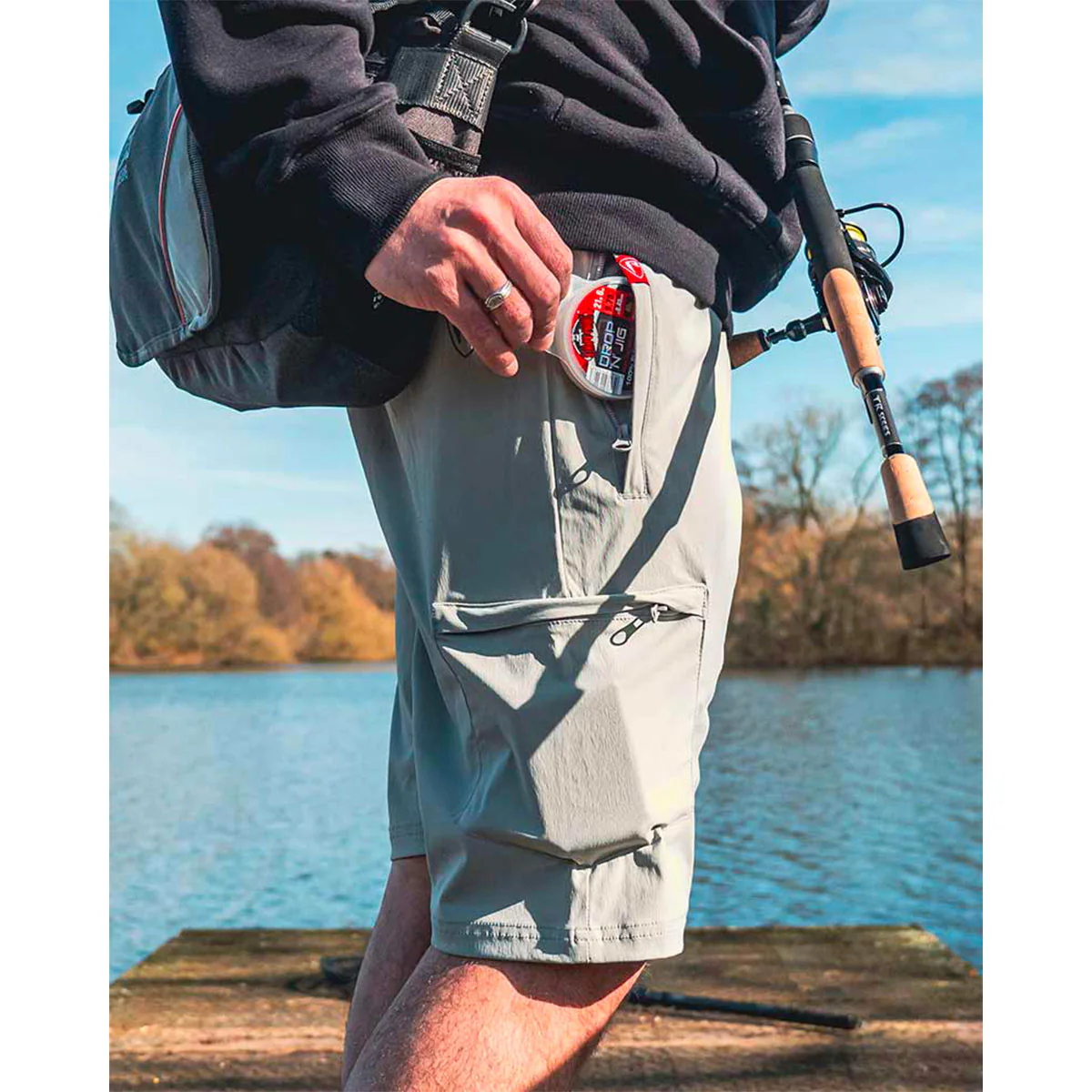 PANTALONCINO - FOX RAGE - RAGE LIGHT WEIGHT SHORTS Grey - immagine 9