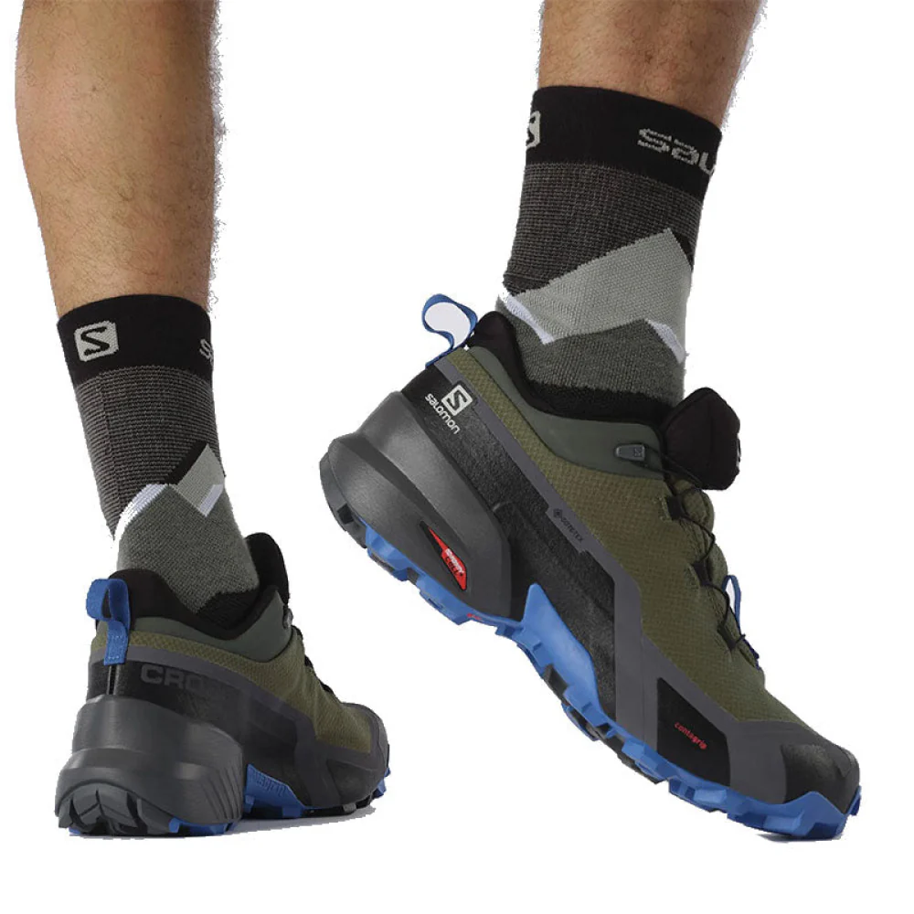 SALOMON - UOMO - CROSS HIKE GTX Olive Night / Magnet / Sky Diver - immagine 7