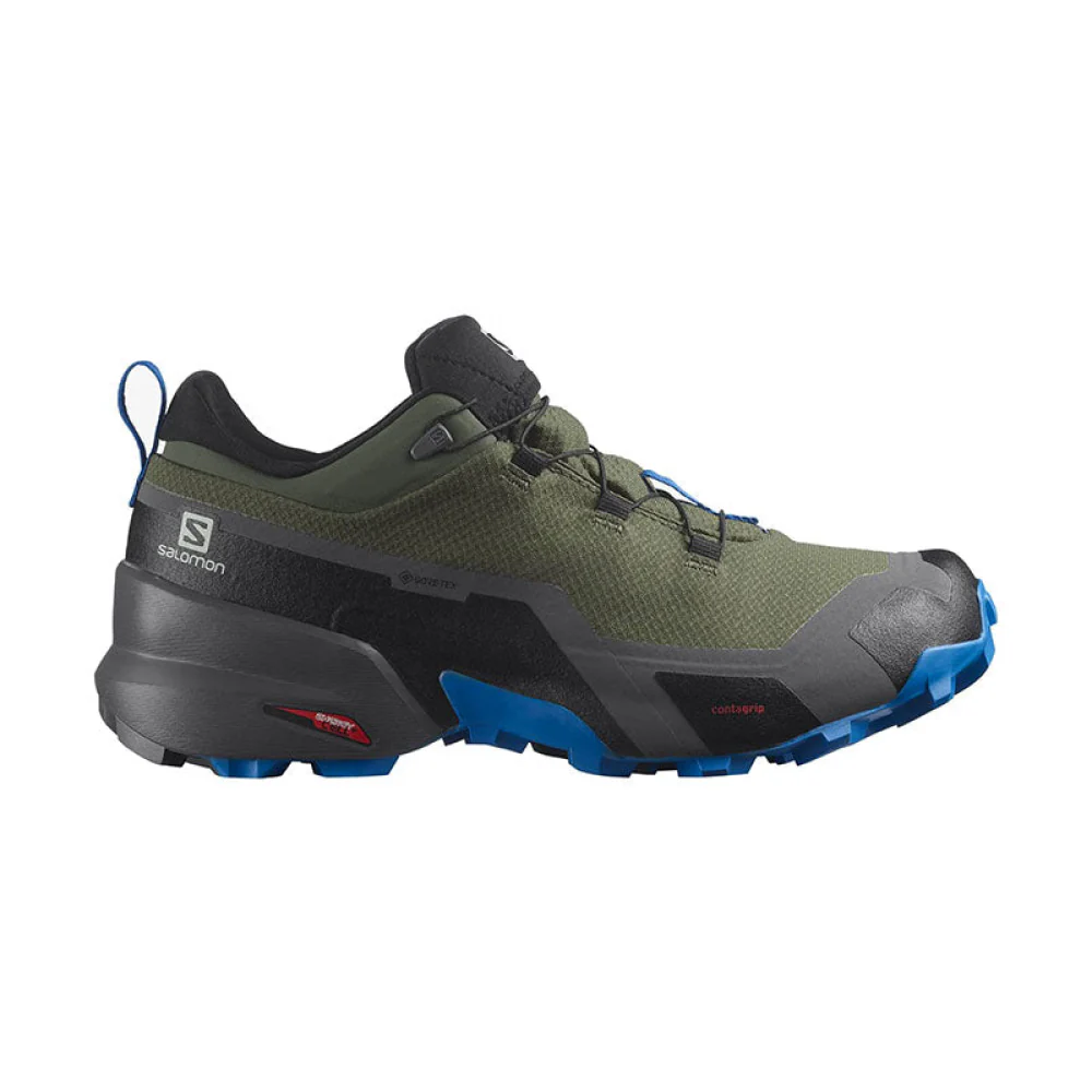 SALOMON - UOMO - CROSS HIKE GTX Olive Night / Magnet / Sky Diver - immagine 2