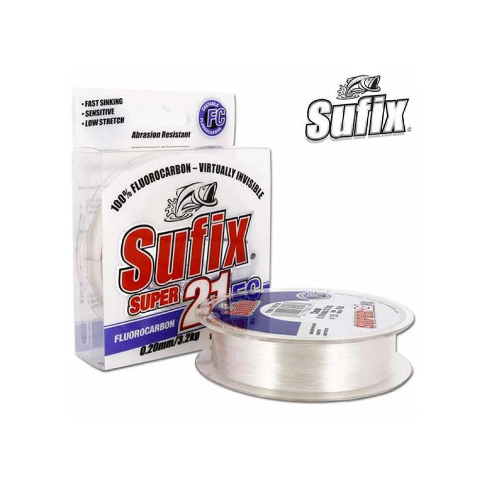 SUFIX - SUPER 21FC FLUOROCARBON 0.20mm/3.7kg/8Lb/100m/110Yds